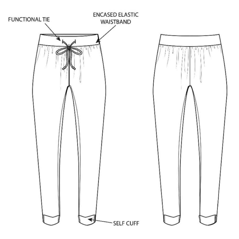 Agnes & Dora Snowflake Everyday Joggers Black - Picture 3 of 5